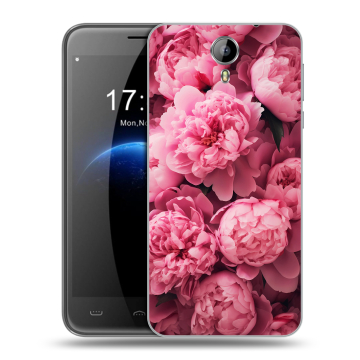 Силиконовый чехол на Homtom HT3 с принтом цветы пионы Силиконовый чехол на Homtom HT3 с принтом цветы пионы