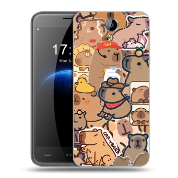 Силиконовый чехол на Homtom HT3 с принтом капибара Силиконовый чехол на Homtom HT3 с принтом капибара