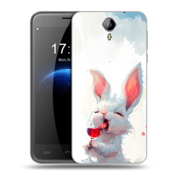 Силиконовый чехол на Homtom HT3 с принтом кролик зайчик Силиконовый чехол на Homtom HT3 с принтом кролик зайчик