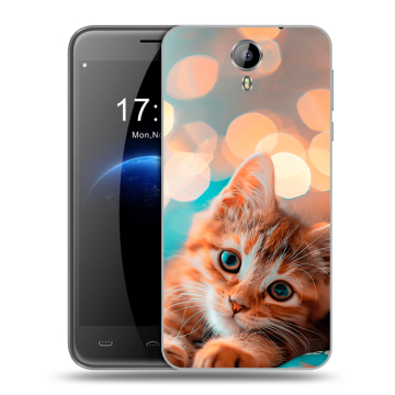 Силиконовый чехол на Homtom HT3 с принтом котик Силиконовый чехол на Homtom HT3 с принтом котик