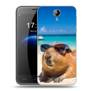 Силиконовый чехол на Homtom HT3 с принтом Капибара