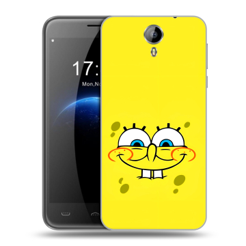 Силиконовый чехол на Homtom HT3 с принтом спанчбоб спанч боб
