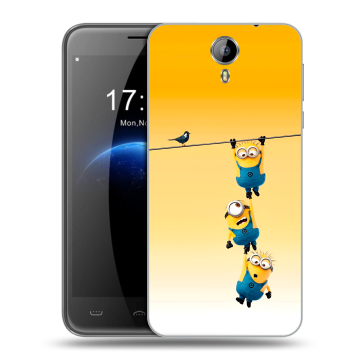 Силиконовый чехол на Homtom HT3 с принтом Миньоны Силиконовый чехол на Homtom HT3 с принтом Миньоны