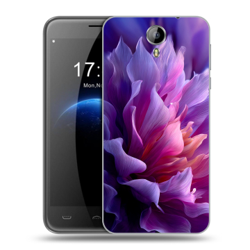 Силиконовый чехол на Homtom HT3 с принтом женский цветы