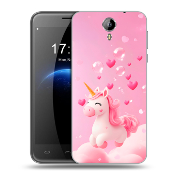 Силиконовый чехол на Homtom HT3 с принтом Единорог