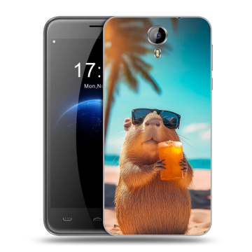 Силиконовый чехол на Homtom HT3 с принтом Капибара