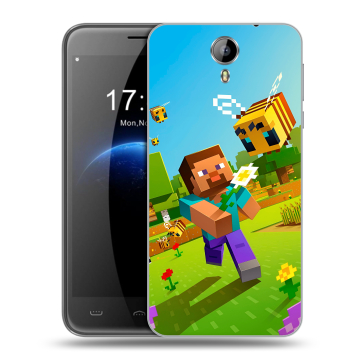 Силиконовый чехол на Homtom HT3 с принтом Майнкрафт Minecraft