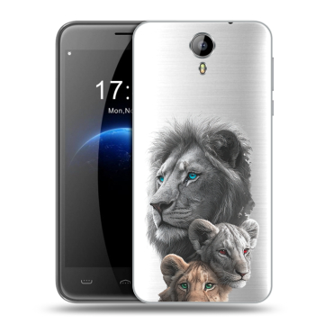 Силиконовый чехол на Homtom HT3 с принтом Львы Силиконовый чехол на Homtom HT3 с принтом Львы