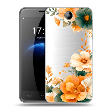 Силиконовый чехол на Homtom HT3 с принтом Цветы принт Силиконовый чехол на Homtom HT3 с принтом Цветы принт