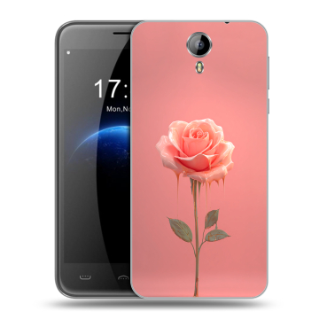 Силиконовый чехол на Homtom HT3 с принтом Розовая роза Силиконовый чехол на Homtom HT3 с принтом Розовая роза