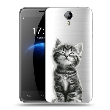 Силиконовый чехол на Homtom HT3 с принтом Котенок Силиконовый чехол на Homtom HT3 с принтом Котенок