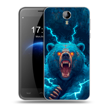 Силиконовый чехол на Homtom HT3 с принтом Медведь Силиконовый чехол на Homtom HT3 с принтом Медведь