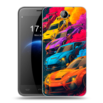 Силиконовый чехол на Homtom HT3 с принтом Тачки Силиконовый чехол на Homtom HT3 с принтом Тачки