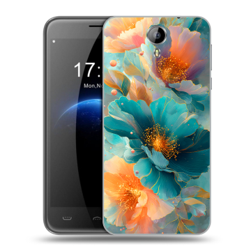 Силиконовый чехол на Homtom HT3 с принтом Цветы Силиконовый чехол на Homtom HT3 с принтом Цветы