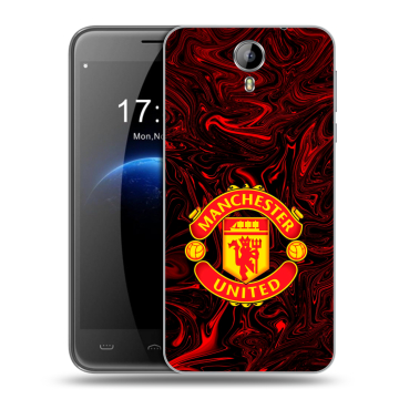 Силиконовый чехол на Homtom HT3 с принтом Manchester United