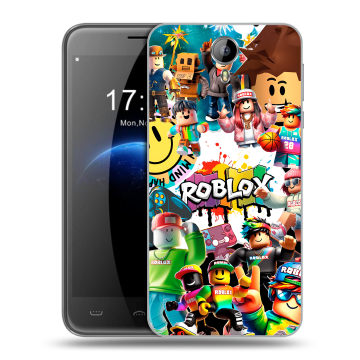 Силиконовый чехол на Homtom HT3 с принтом Roblox Роблокс