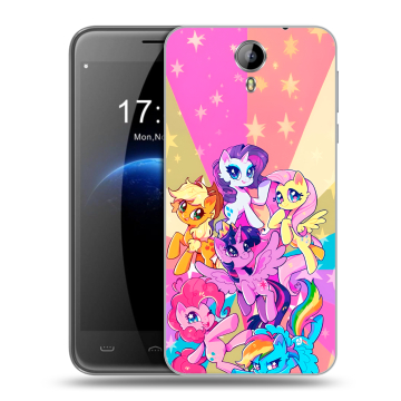 Силиконовый чехол на Homtom HT3 с принтом My little pony Дружба чудо