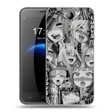 Силиконовый чехол на Homtom HT3 с принтом Ahegao Ахегао Аниме