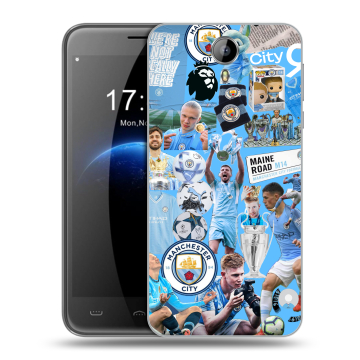 Силиконовый чехол на Homtom HT3 с принтом Man City Манчестер Сити