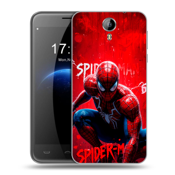 Силиконовый чехол на Homtom HT3 с принтом Spiderman Человек паук
