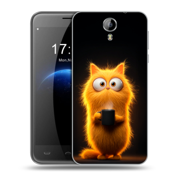 Силиконовый чехол на Homtom HT3 с принтом Смешной кот Силиконовый чехол на Homtom HT3 с принтом Смешной кот