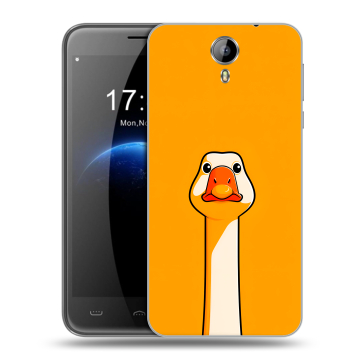 Силиконовый чехол на Homtom HT3 с принтом Смешная утка