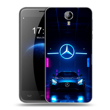 Силиконовый чехол на Homtom HT3 с принтом Mercedes Мерседес Силиконовый чехол на Homtom HT3 с принтом Mercedes Мерседес