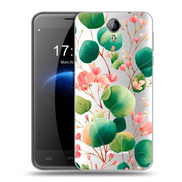 Силиконовый чехол на Homtom HT3 с принтом женский