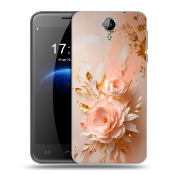 Силиконовый чехол на Homtom HT3 с принтом женский