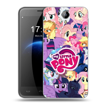 Силиконовый чехол на Homtom HT3 с принтом My little pony Дружба чудо