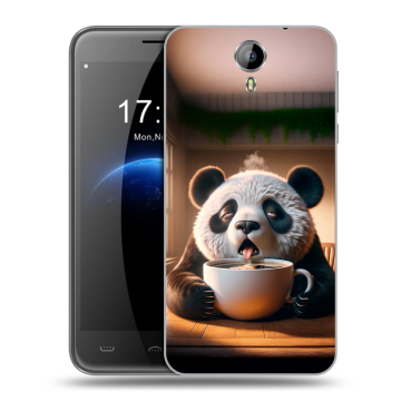 Силиконовый чехол на Homtom HT3 с принтом смешная панда Силиконовый чехол на Homtom HT3 с принтом смешная панда