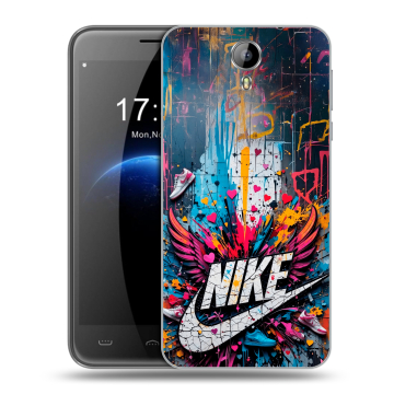 Силиконовый чехол на Homtom HT3 с принтом Nike Найк Силиконовый чехол на Homtom HT3 с принтом Nike Найк