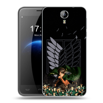 Силиконовый чехол на Homtom HT3 с принтом Атака титанов Силиконовый чехол на Homtom HT3 с принтом Атака титанов