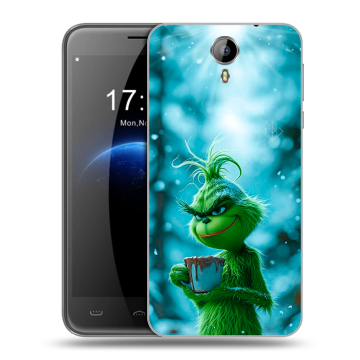 Силиконовый чехол на Homtom HT3 с принтом Новый год гринч