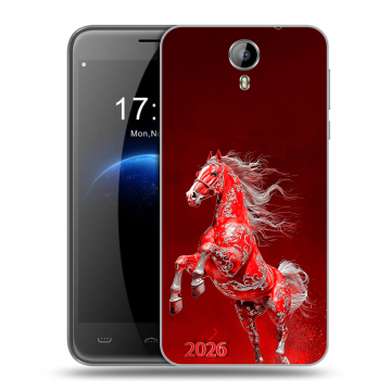 Силиконовый чехол на Homtom HT3 с принтом Новый год