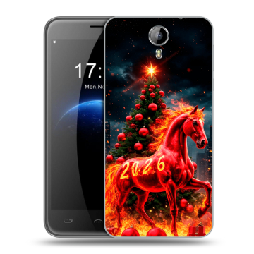 Силиконовый чехол на Homtom HT3 с принтом Новый год