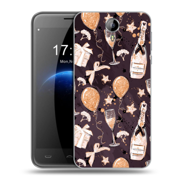 Силиконовый чехол на Homtom HT3 с принтом Новый год