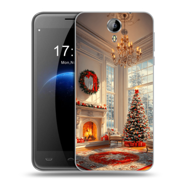 Силиконовый чехол на Homtom HT3 с принтом Новый год