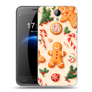 Силиконовый чехол на Homtom HT3 с принтом Новый год