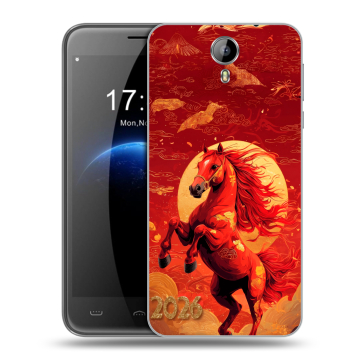 Силиконовый чехол на Homtom HT3 с принтом Новый год