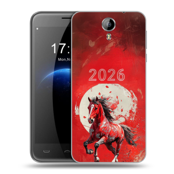 Силиконовый чехол на Homtom HT3 с принтом Новый год