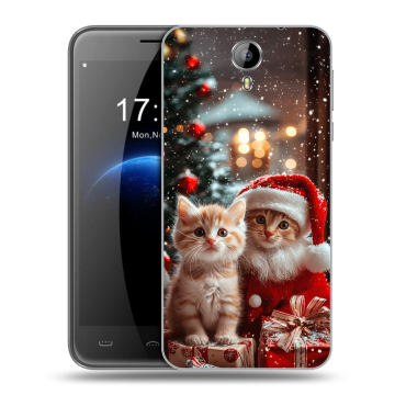 Силиконовый чехол на Homtom HT3 с принтом Новый год