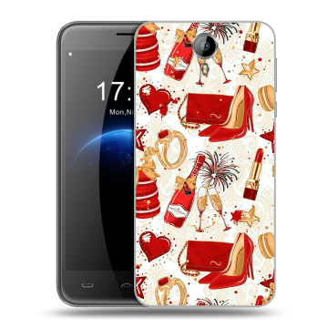 Силиконовый чехол на Homtom HT3 с принтом Новый год