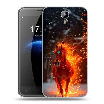 Силиконовый чехол на Homtom HT3 с принтом Новый год