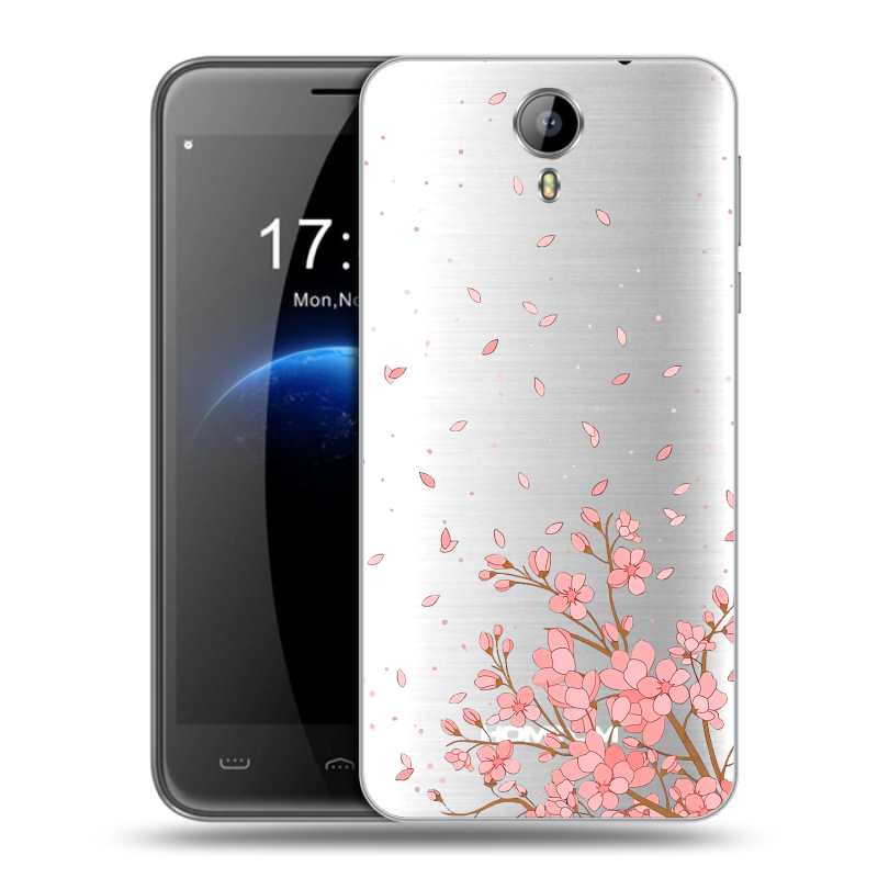Силиконовый чехол на Homtom HT3 с принтом Ветка сакуры Силиконовый чехол на Homtom HT3 с принтом Ветка сакуры