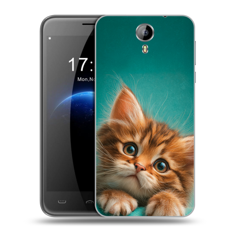Силиконовый чехол на Homtom HT3 с принтом котенок Силиконовый чехол на Homtom HT3 с принтом котенок
