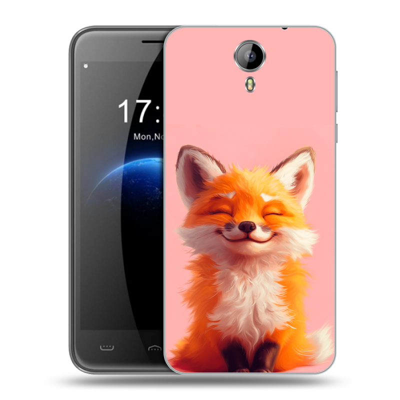 Силиконовый чехол на Homtom HT3 с принтом милая лиса Силиконовый чехол на Homtom HT3 с принтом милая лиса