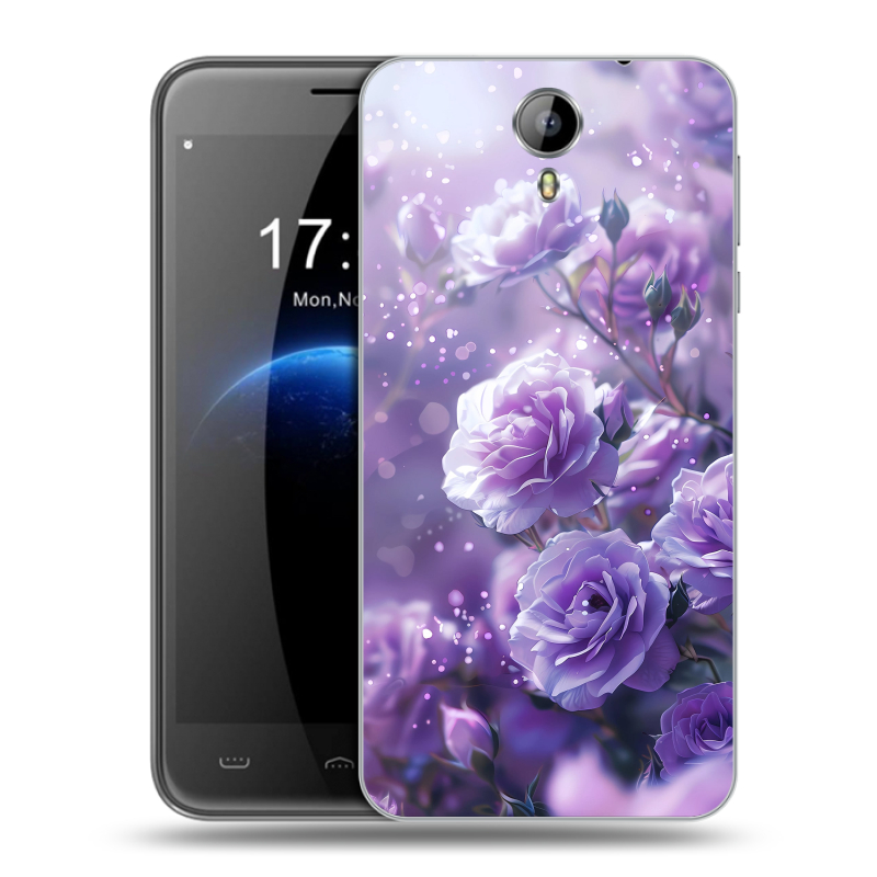 Силиконовый чехол на Homtom HT3 с принтом Розы цветы Силиконовый чехол на Homtom HT3 с принтом Розы цветы
