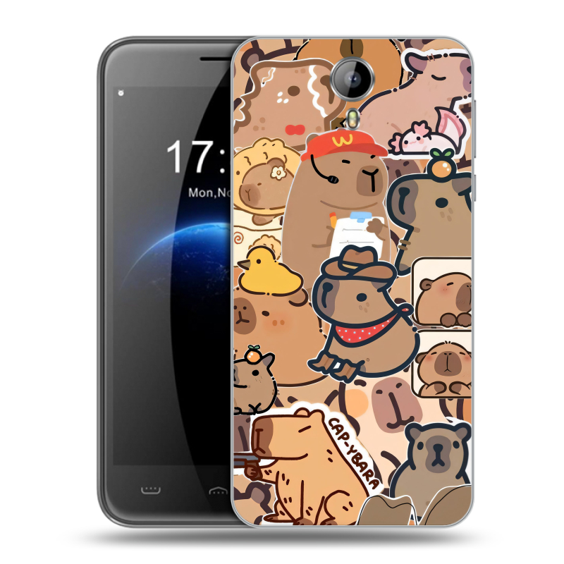 Силиконовый чехол на Homtom HT3 с принтом капибара Силиконовый чехол на Homtom HT3 с принтом капибара