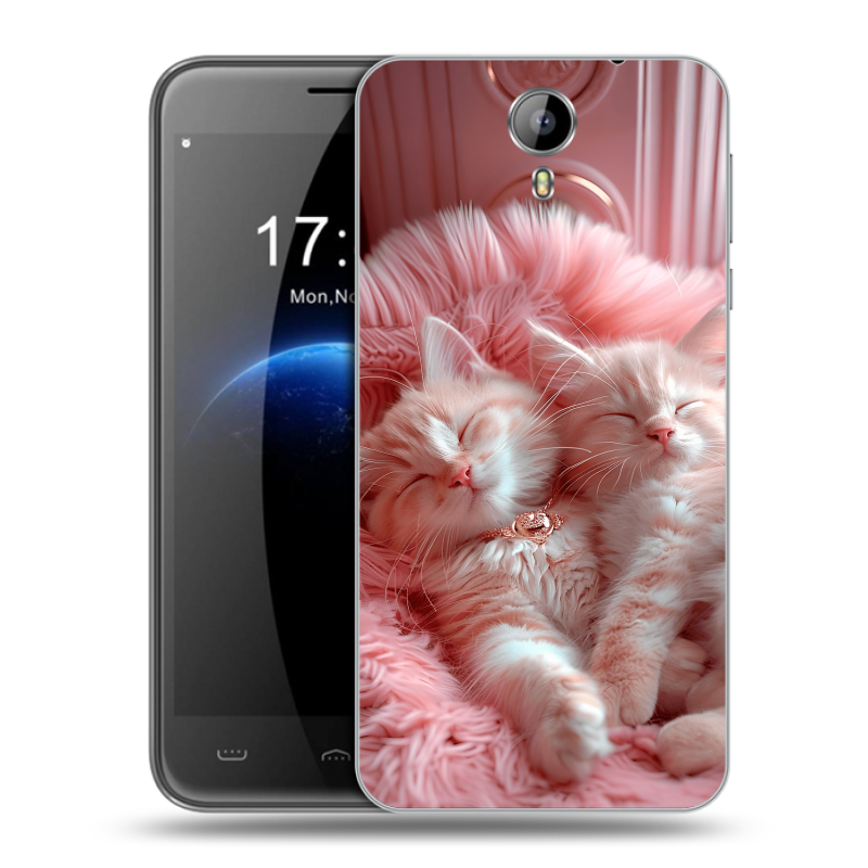 Силиконовый чехол на Homtom HT3 с принтом котята котики Силиконовый чехол на Homtom HT3 с принтом котята котики